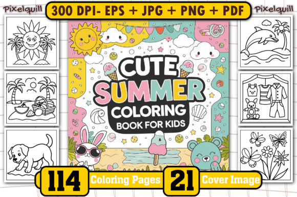 Download Cute Summer Coloring Pages for Kids - For kids Collection