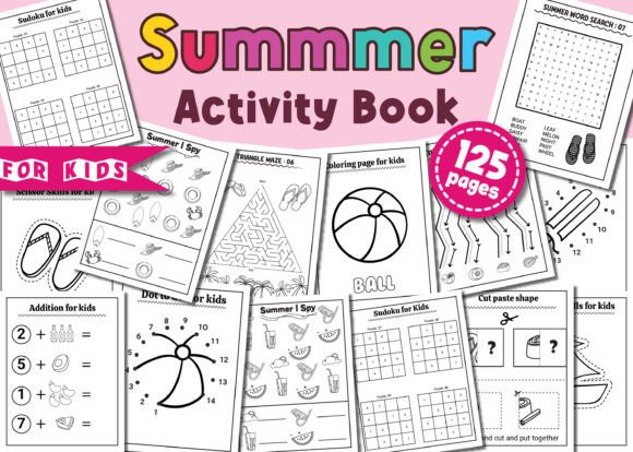 Download Summer Activity Book for Kids Vol - 2 - Premium Resources