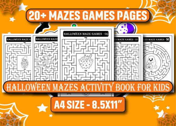 Download Halloween Mazes Activity Book for Kids - For kids Collection