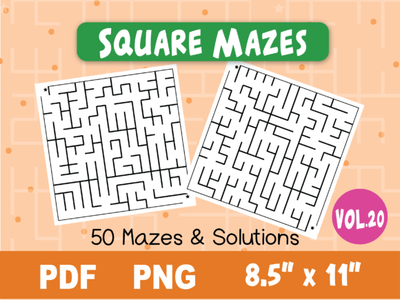 Download Fun Square Mazes for Kids #20 - For kids Collection