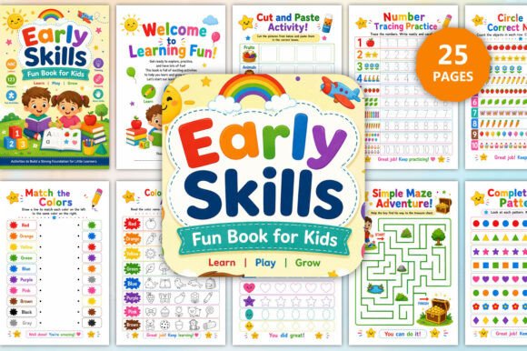 Download Early Skills Fun Book for Kids - For kids Collection