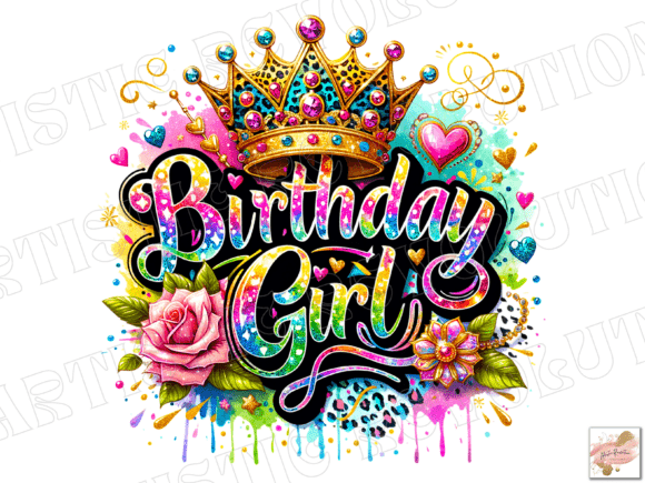 Download Birthday Girl Png Floral Birthday Png - Floral Collection