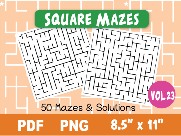 Download Fun Square Mazes for Kids #23 - For kids Collection