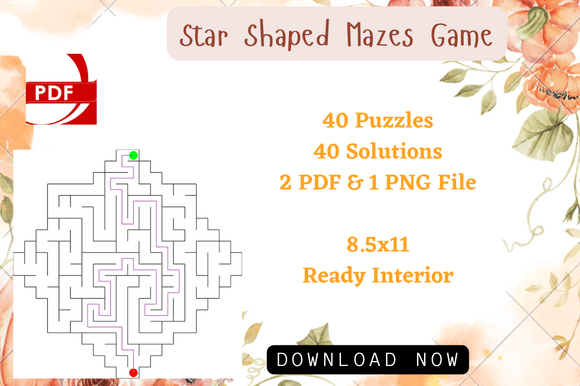 Download Star Maze Puzzles Activity for Kids Book - For kids Collection
