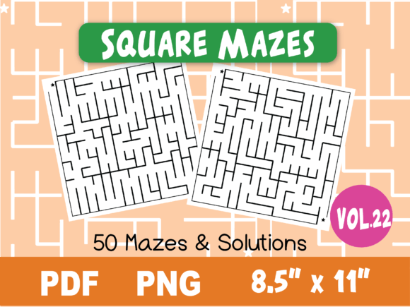Download Fun Square Mazes for Kids #22 - For kids Collection
