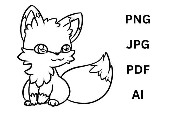Download Cute Fox Animal Coloring Page for Kids - For kids Collection