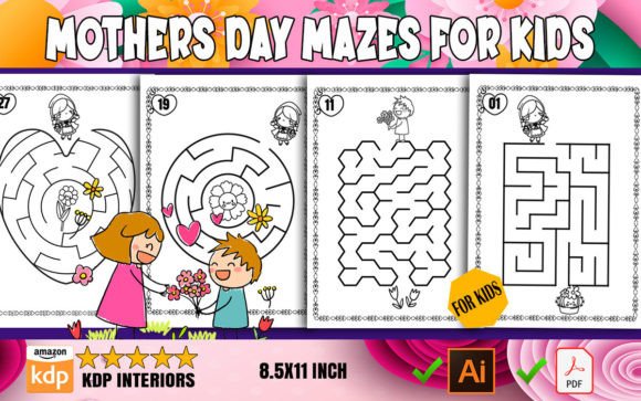 Download Mother's Day Mazes for Kids - For kids Collection