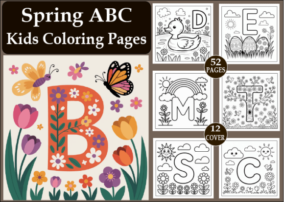 Download Spring ABC Coloring Book for Kids - For kids Collection
