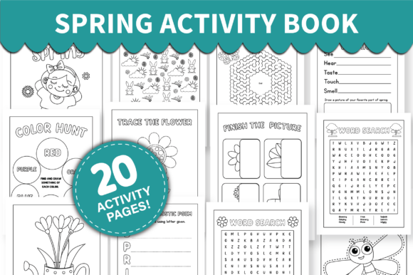 Download Spring Printable Activity Book for Kids - For kids Collection