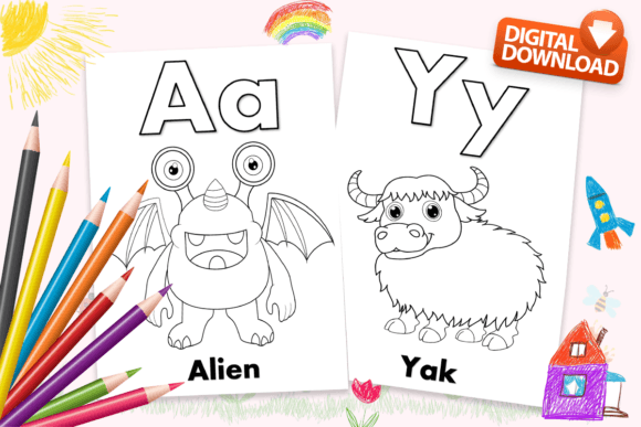 Download Alphabet Coloring Book for Kids | KDP - For kids Collection