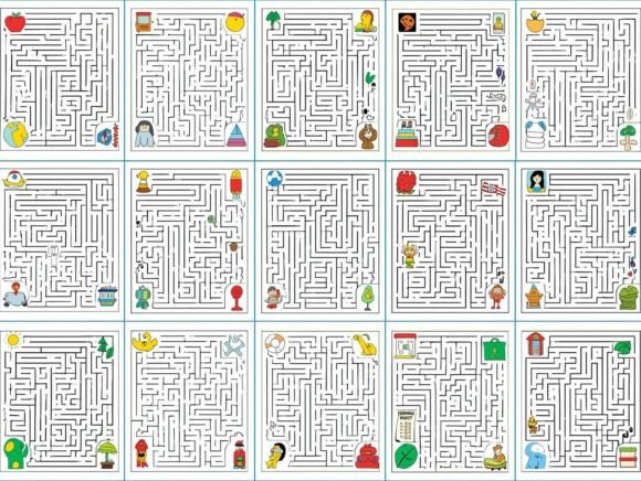 Download 50 Easy to Hard Maze Puzzles for Kids - For kids Collection