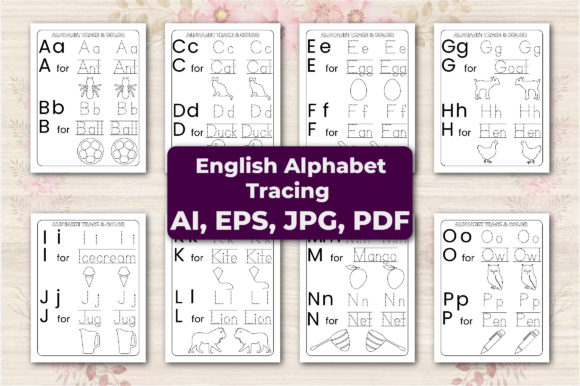 Download Alphabet  Tracing &amp; Color Page for Kids - For kids Collection
