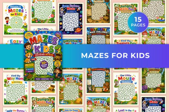 Download Mazes for Kids KDP Graphic - For kids Collection