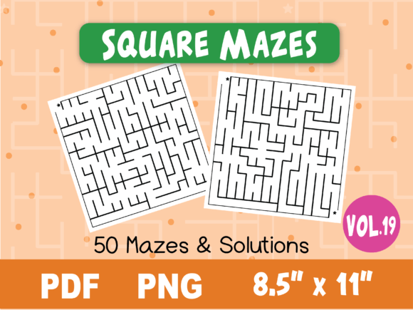 Download Fun Square Mazes for Kids #19 - For kids Collection