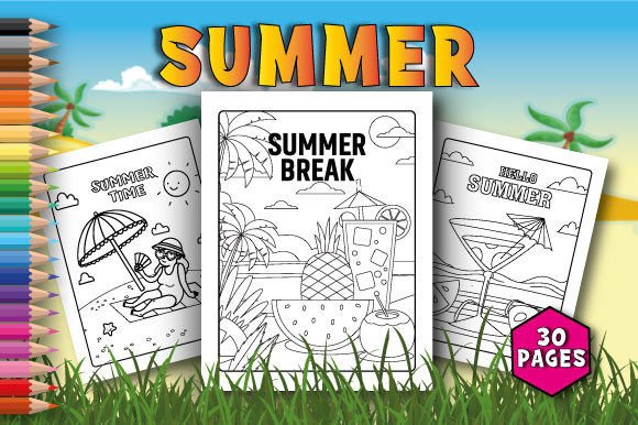 Download Summer Coloring Pages for Kids - For kids Collection
