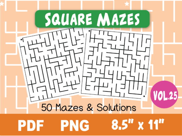 Download Fun Square Mazes for Kids #25 - For kids Collection