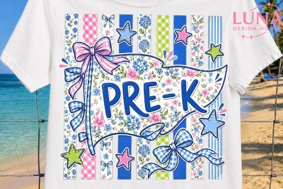 Download Pre-K Floral Bow Back to School PNG - Floral Collection