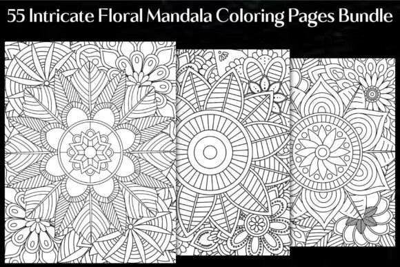 Download Intricate Floral Mandala Coloring Pages - Floral Collection