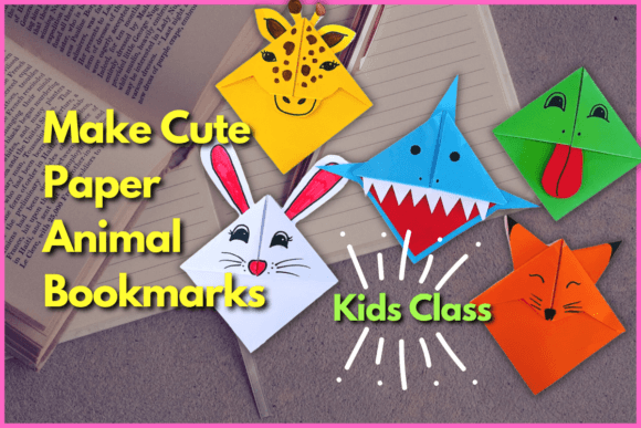 Download Make Cute Paper Animal Bookmarks for Kids - For kids Collection