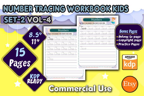 Download Number Trace Workbook Pre-K for Kids - For kids Collection