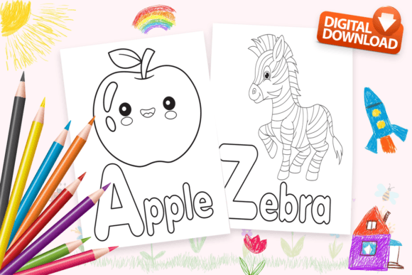 Download ABC Alphabet Coloring Pages for Kids 2-4 - For kids Collection