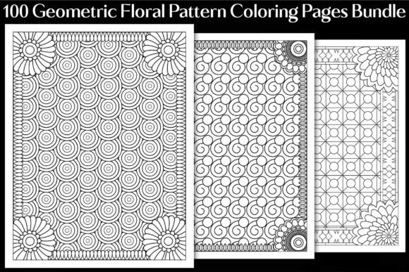 Download Geometric Floral Pattern Coloring Pages - Floral Collection