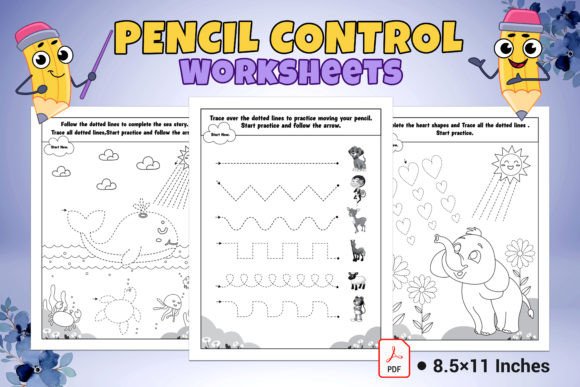Download Pencil Control Worksheets for Kids - For kids Collection