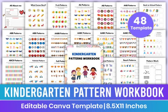 Download Kindergarten Pattern Workbook for Kids - For kids Collection