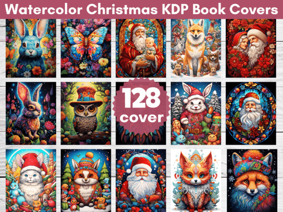 Download Watercolor Christmas KDP Book Covers - Premium Resources