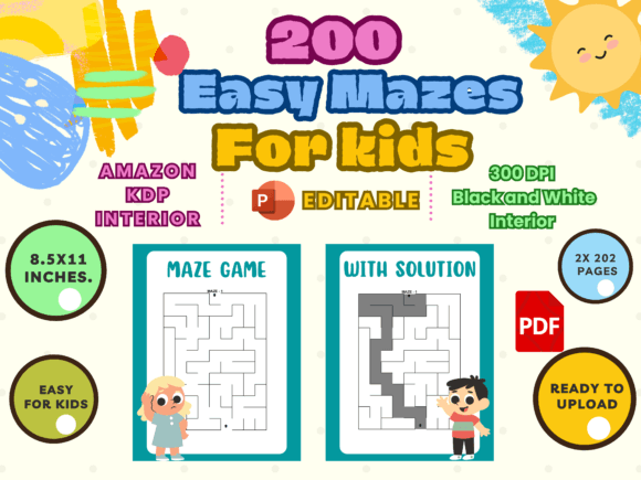 Download 200 Easy Mazes for Kids - For kids Collection