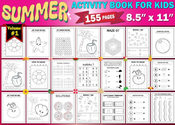 Download Summer Activity Book for Kids Vol - 1 - For kids Collection
