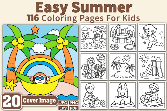 Download Easy Summer Coloring Pages for Kids - For kids Collection