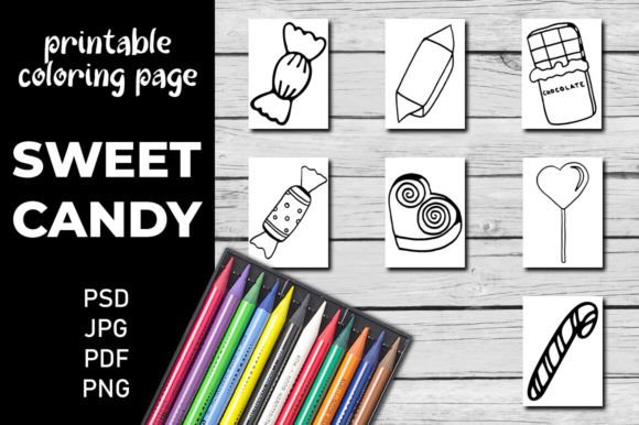 Download Sweets Printable Coloring Pages for Kids - For kids Collection