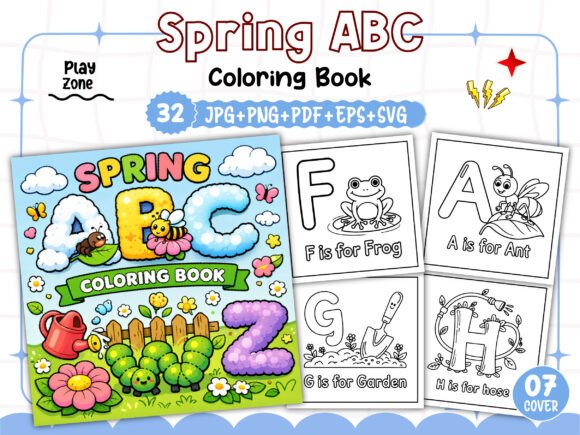 Download Spring ABC Coloring Book for Kids - For kids Collection